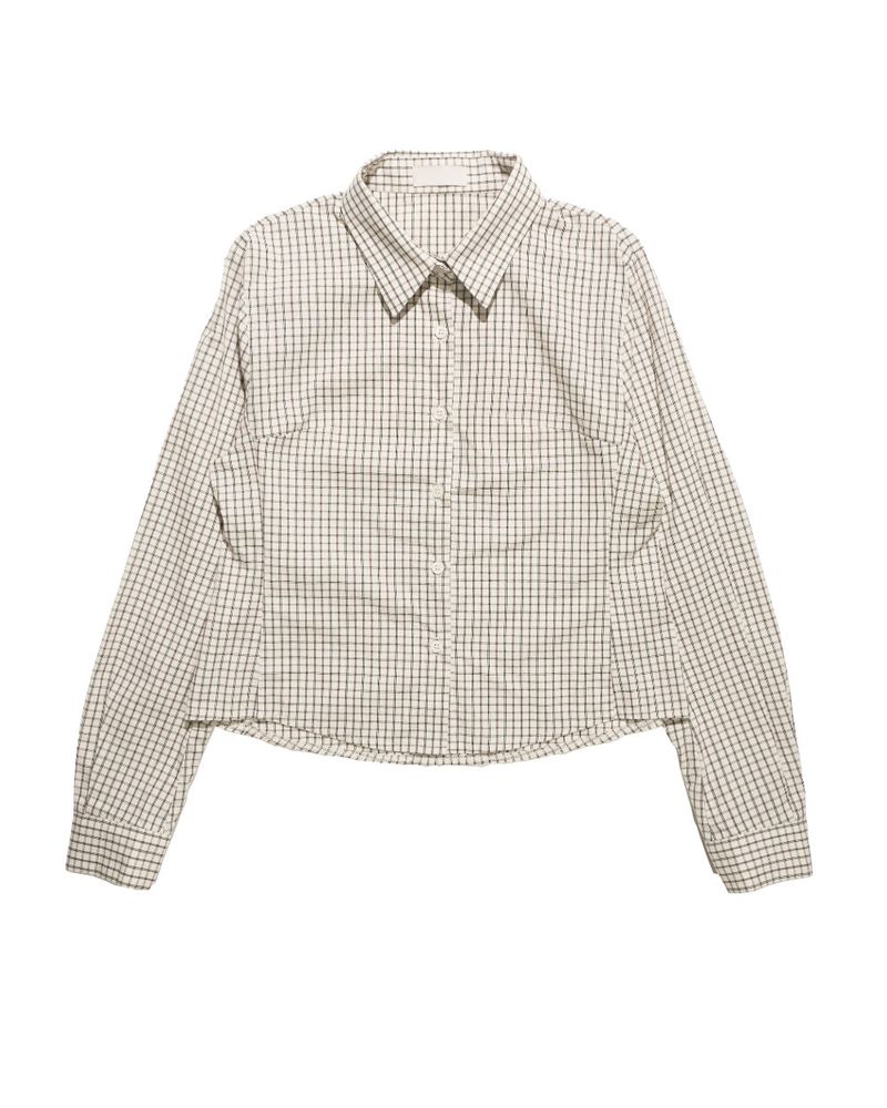  MINI CHECK CROP SHIRT