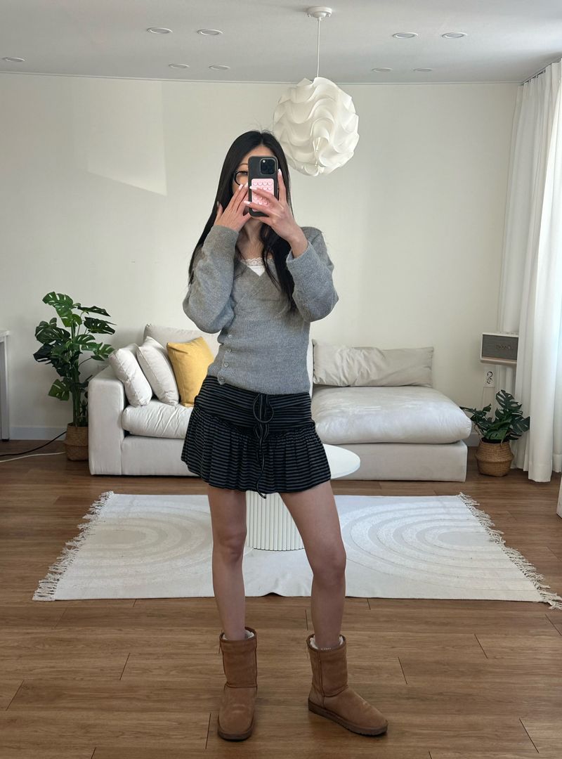 joy shirring skirt