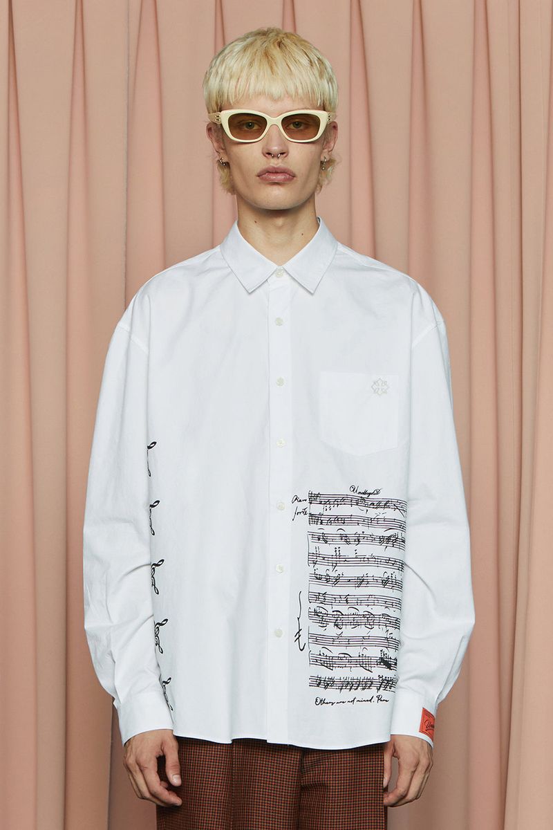 SHEET MUSIC SHIRT / WHITE