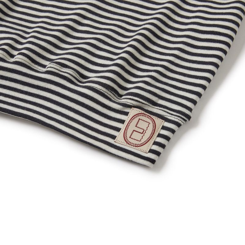 Jersey stripe turtleneck / Ivory