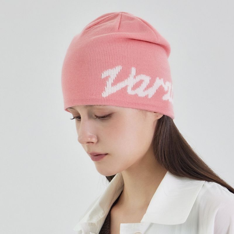 New Wave Varzar Jacquard Beanie Pink
