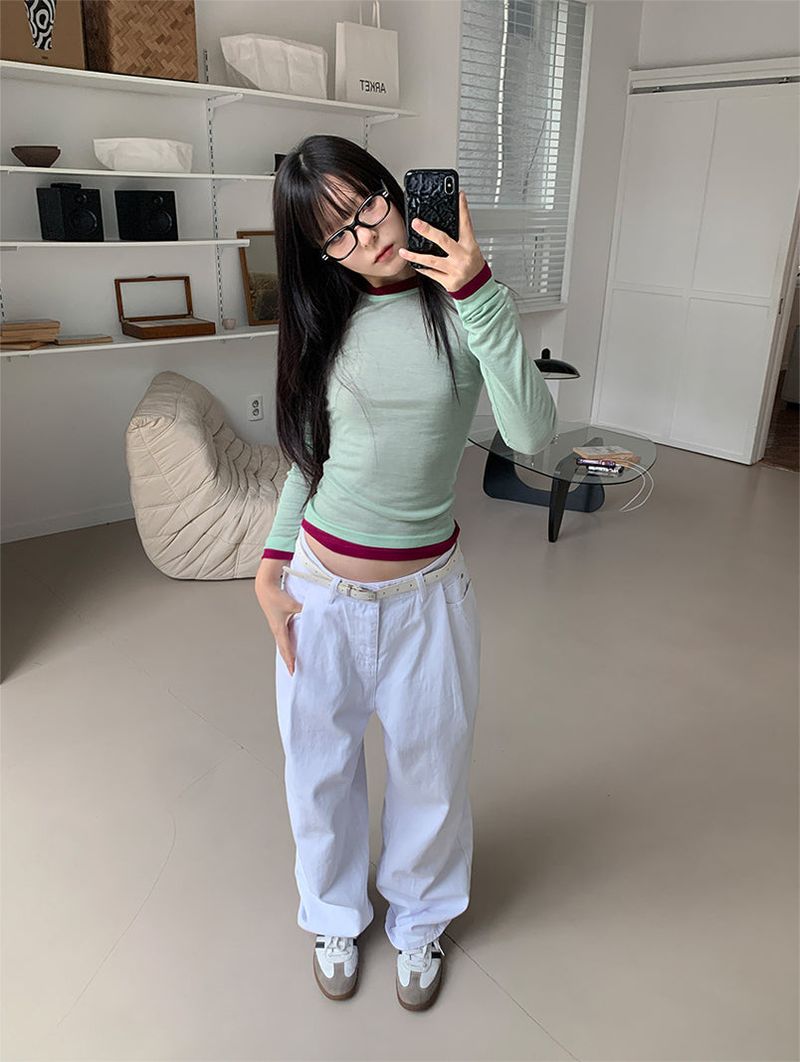 COTTON PINTUCK JEANS (2C)