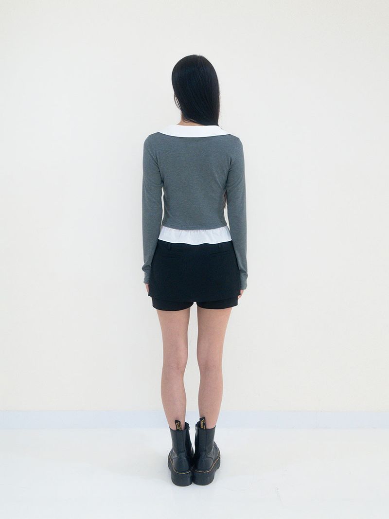 Claire top (Charcoal)