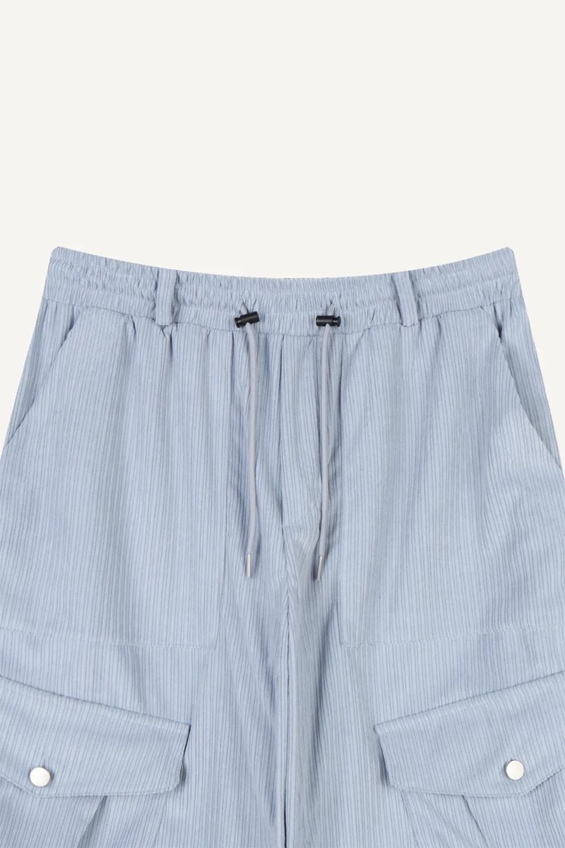 Corduroy big pocket cargo pants