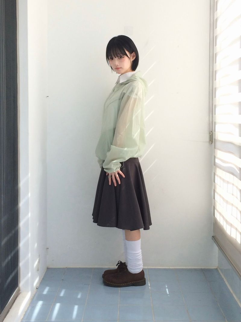 A-line rose flare skirt