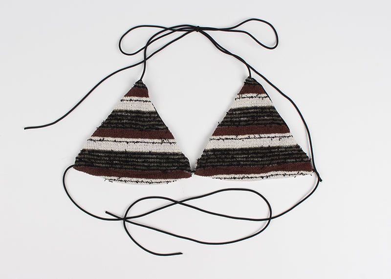 BROWN BOHEMIAN BIKINI SET