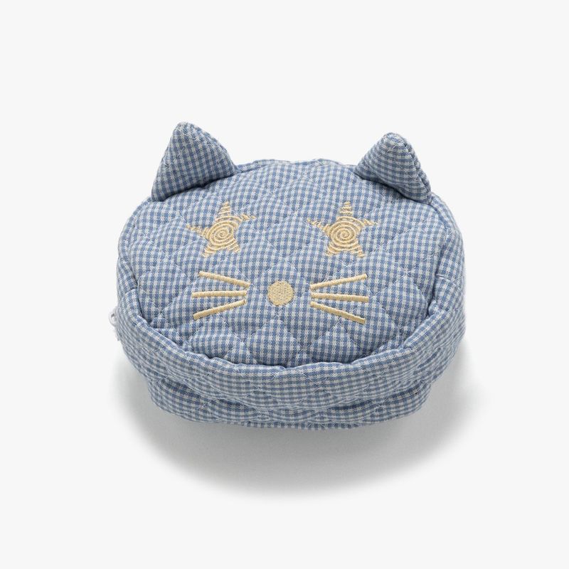 WEBHOUSE（ウェブハウス）の「Twister Kitty Quilt Pouch - Light Blue（Accessories）」