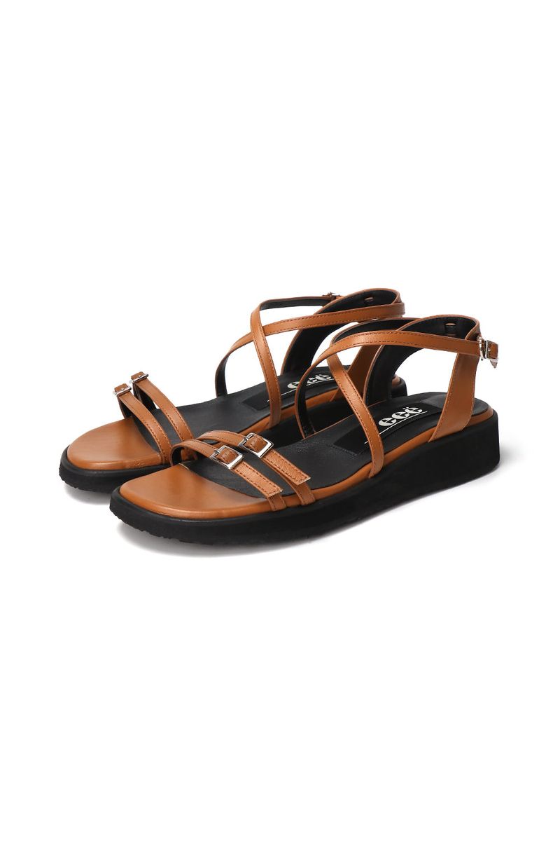 WINNIE DOUBLE BUCKLE SANDALS_3COLORS