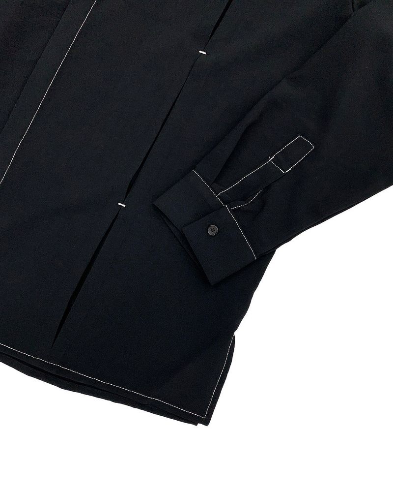 MN Stitch Pleated Shirt (2 colors)