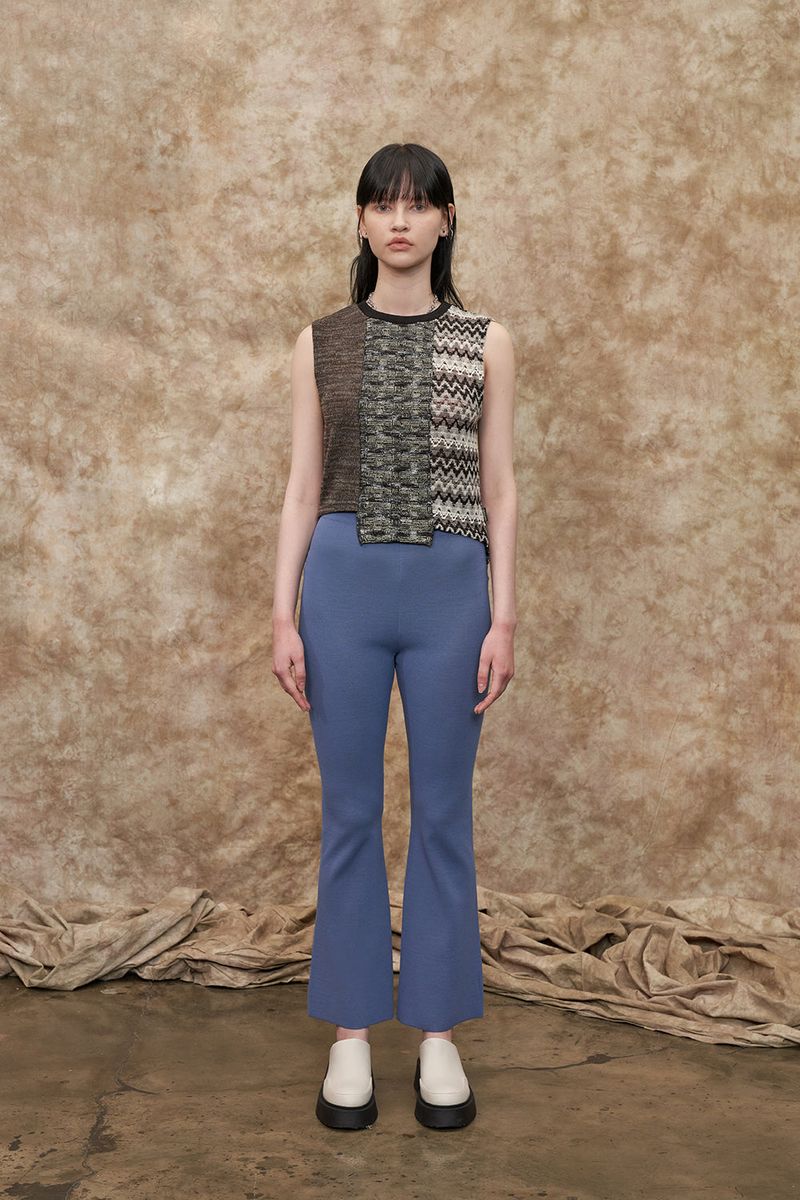 [22S] MIXED KNIT VEST