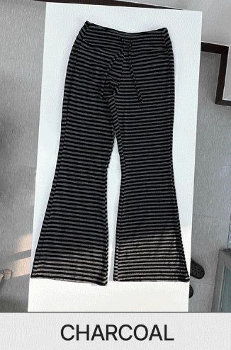 Mono Stripe Banding Pants