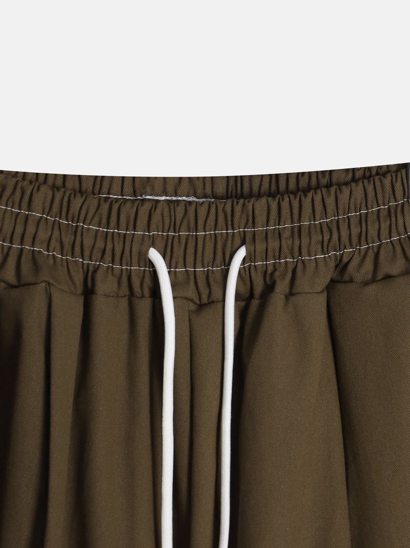 Tommy Diagonal Pocket Stitch Bermuda Pants 4C