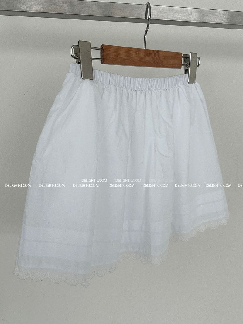 Pure lace bendable miniskirt