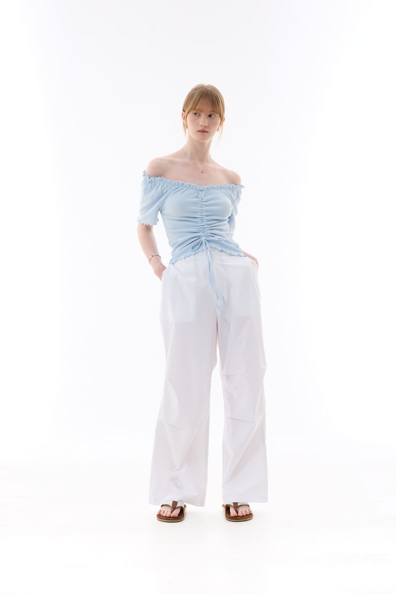 XOXO OFF-SHOULDER / SKY BLUE