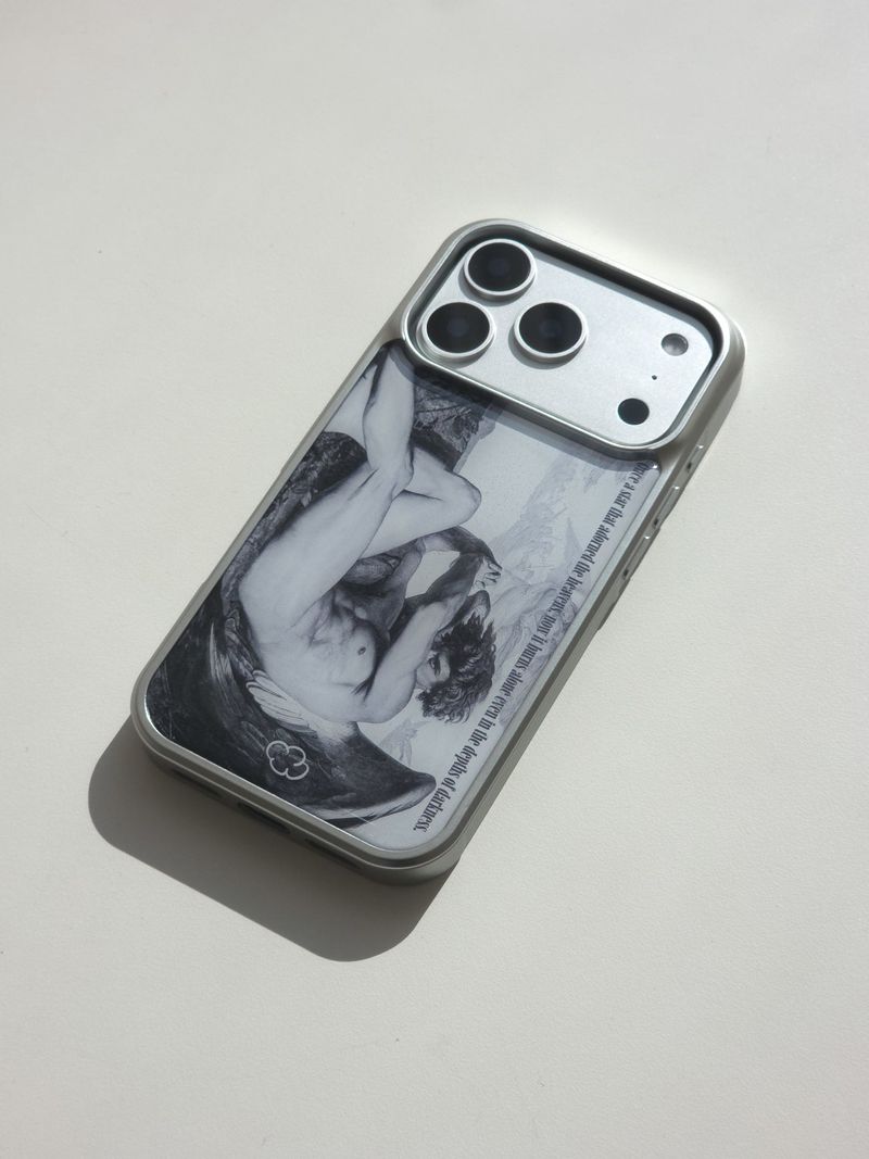[MADE] ルシファーエポキシシルバーバンバーケース [iPhone/Galaxy]