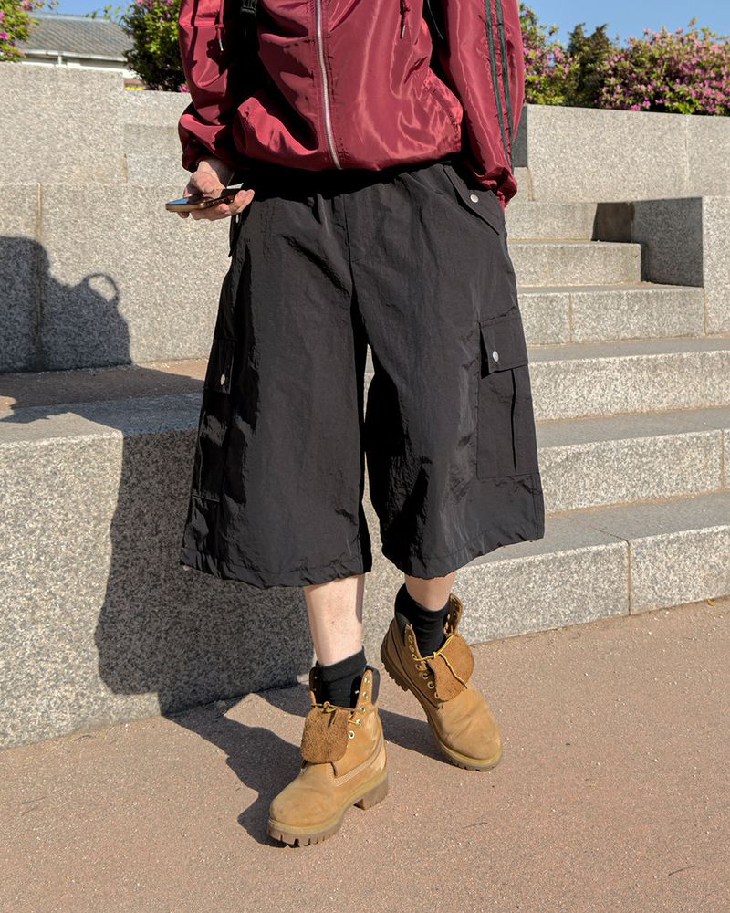 Kelt Nylon Cargo Bermuda Pants