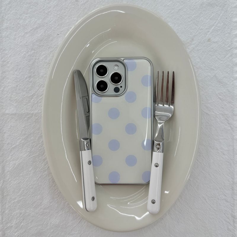 [MADE] Dot silver epoxy(ivoryblue)