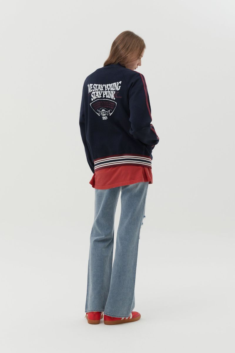 PUNK TRACK ZIP UP [DARK NAVY]