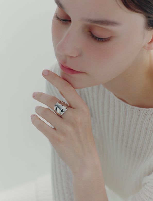26SS★ [Premium Plating] H Edition AB(W) Curve Wave Ring