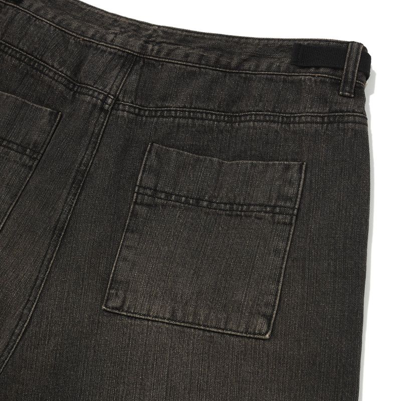 Wallet denim pants / Vintage black