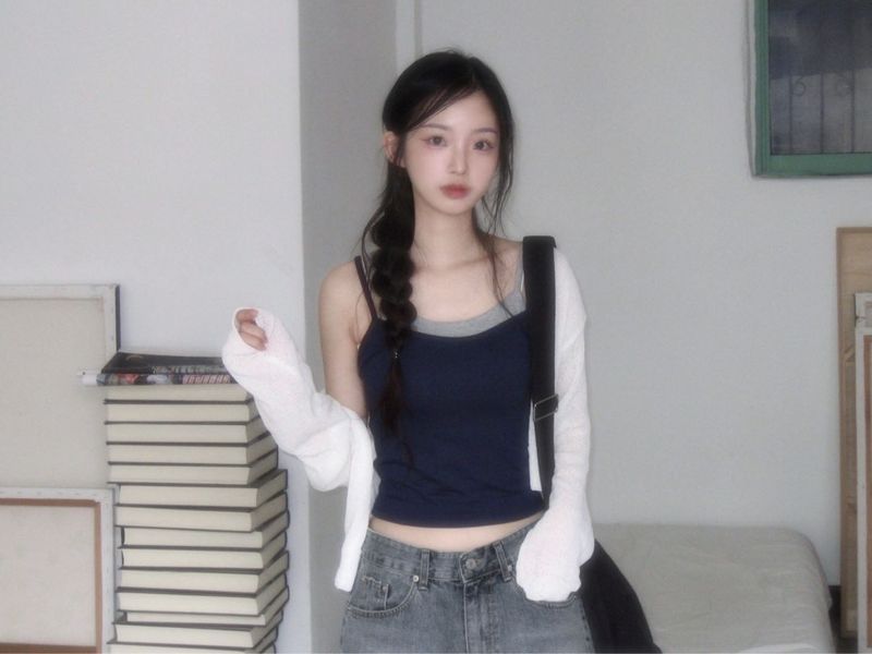 hooii unique cropped sleeveless