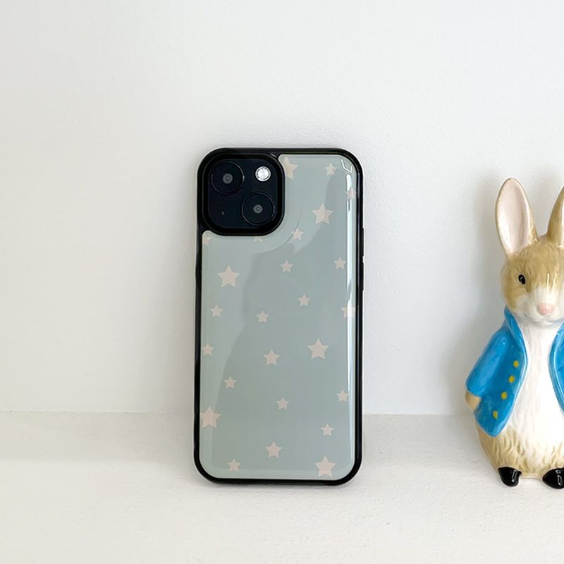 allthesamestudio(オールザセイムスタジオ)の「star epoxy bumper case(mint gray)(Smartphone Accessories)」