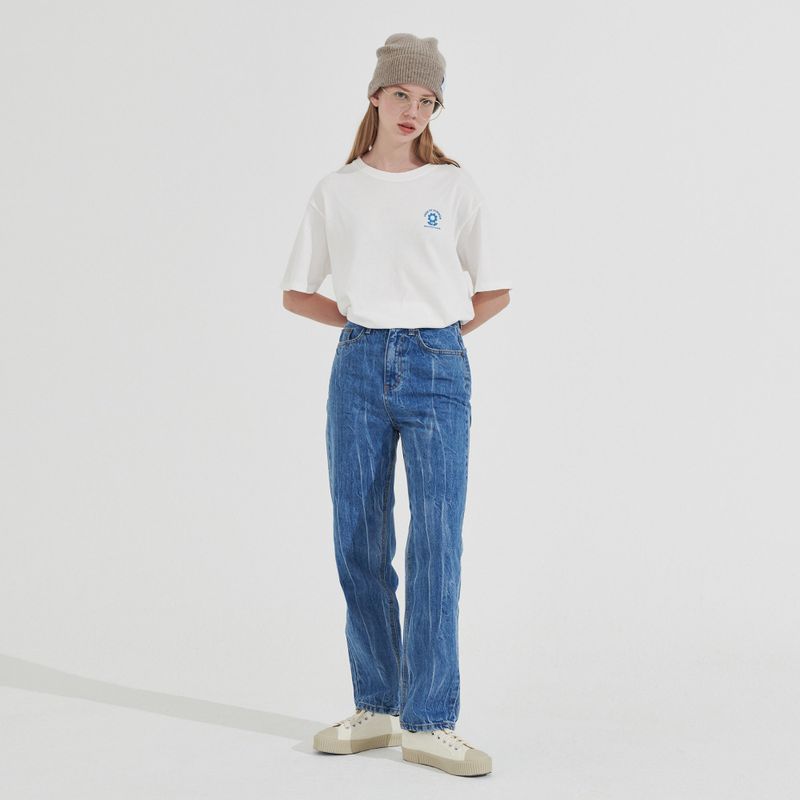 Between A and B(ビットウィーンエーアンドビー)の「Crack Washing Denim Pants _ Light Blue(Pants)」