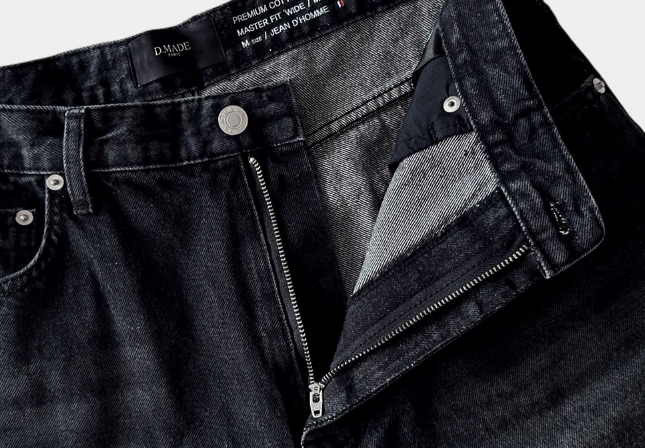 D.MADE Signature Essential Denim Wide Pants