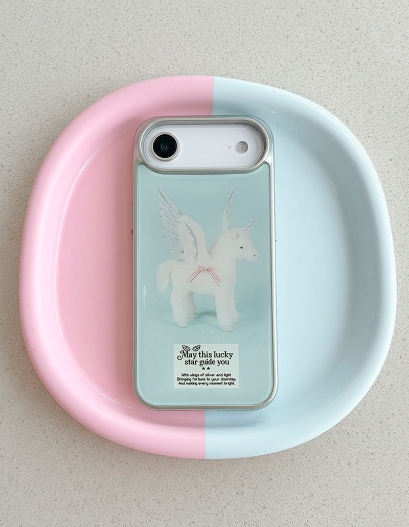 【MADE】Angel Pony Epoxy Silver Bumper Case