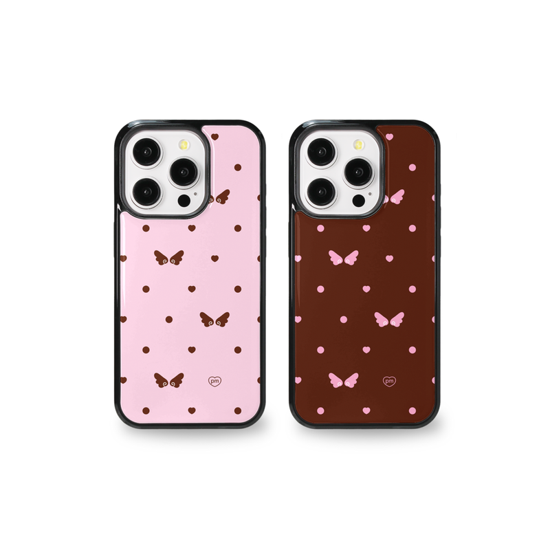 puremanito（ピュアマニト）の「ハートドットウィングエポキシスマホケース（Smartphone Accessories）」