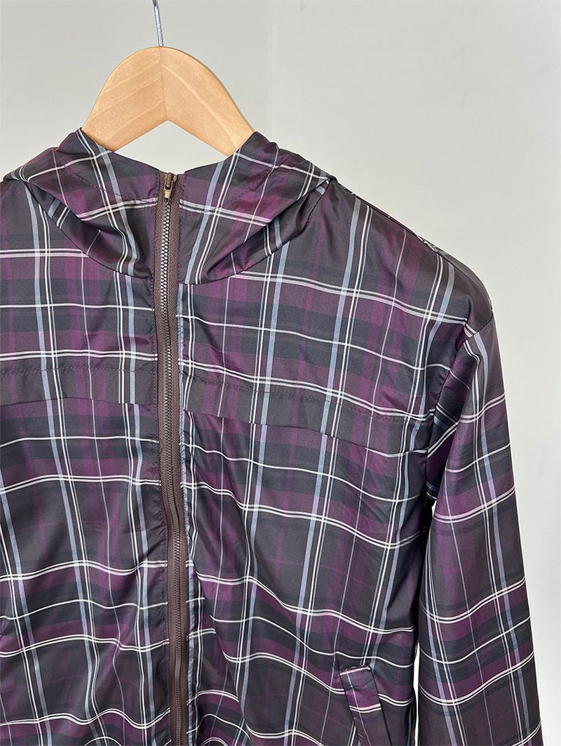 CHECK HOOD WIND JUMPER (3C)