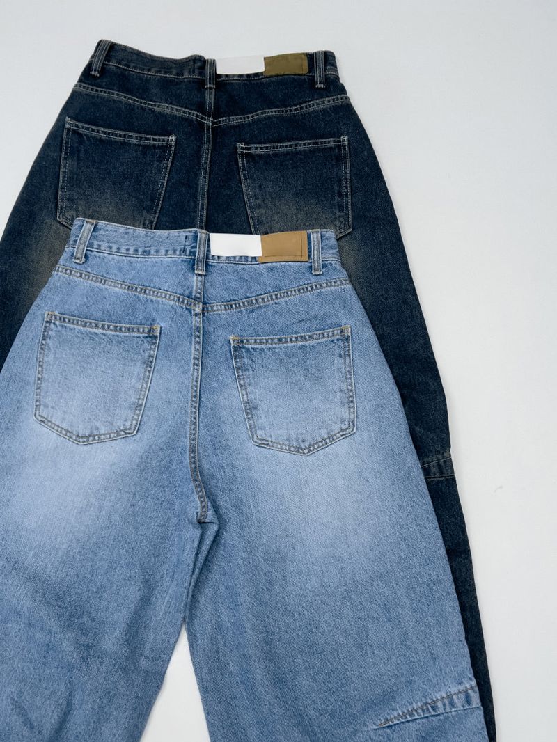 [Unisex] Force 10 Pintuck Wide Denim Pants