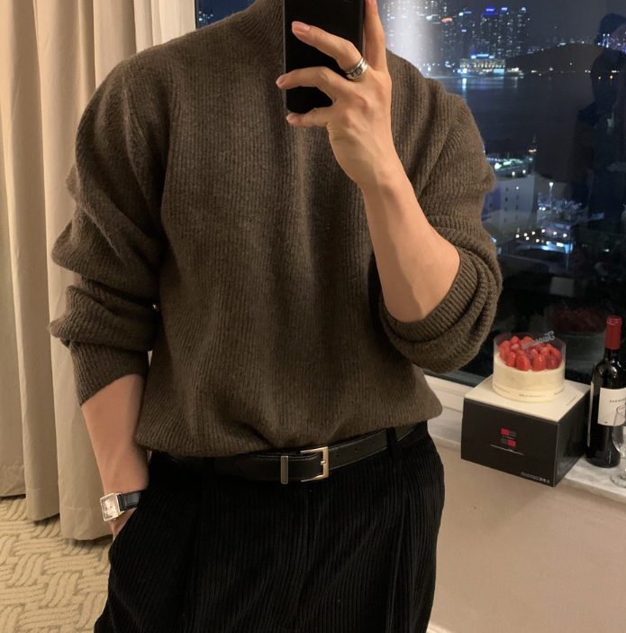 Defaced Late Back Banding Corduroy Wide Pants