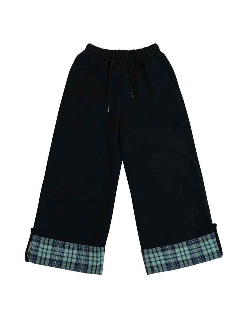 check folding sweatpants / mint