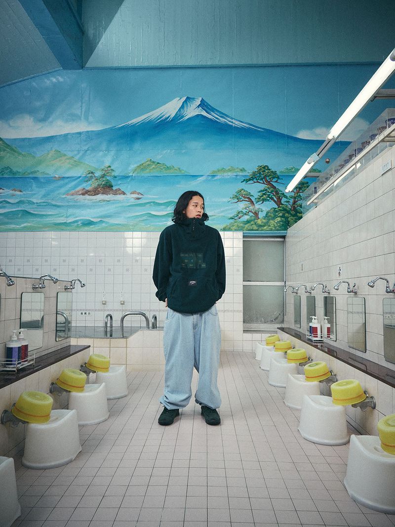 MID90 BAGGY DENIM PANTS LIGHTBLUE