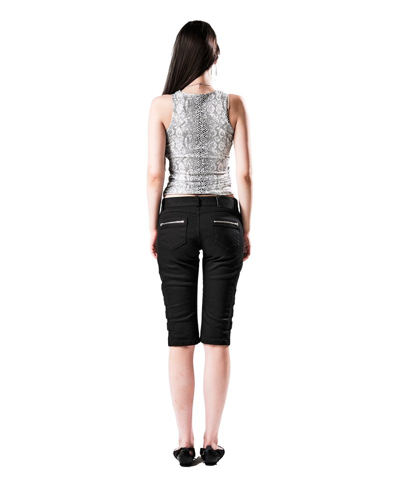 LOW-RISE CURVED PANEL CAPRIS BLACK