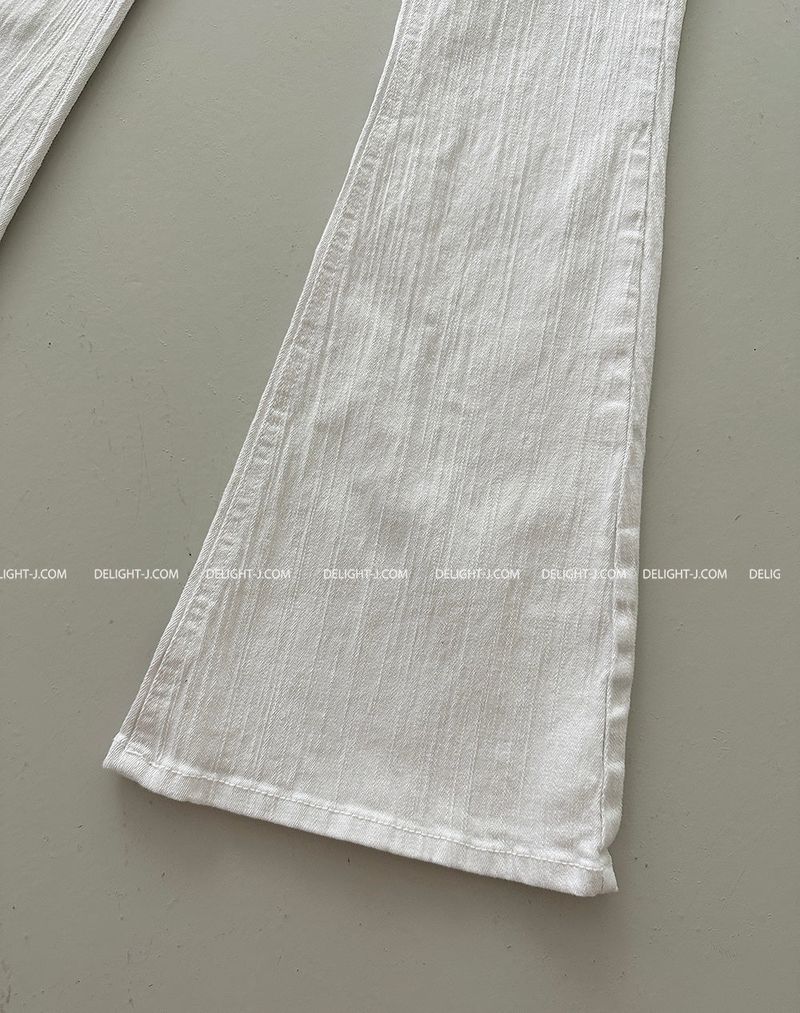 Basic Low-Rise Bootcut Pants