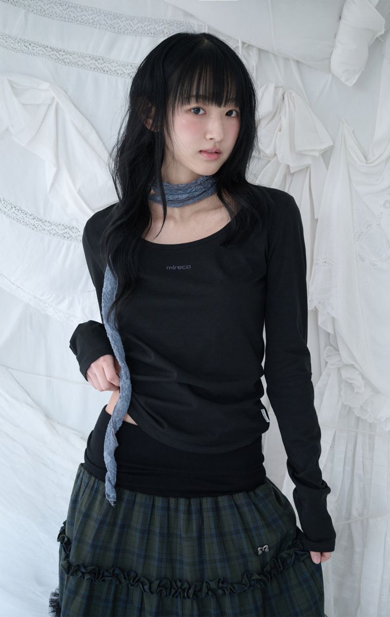 mireco（ミレコ）の「BASIC LOGO T BLACK（Tops）」