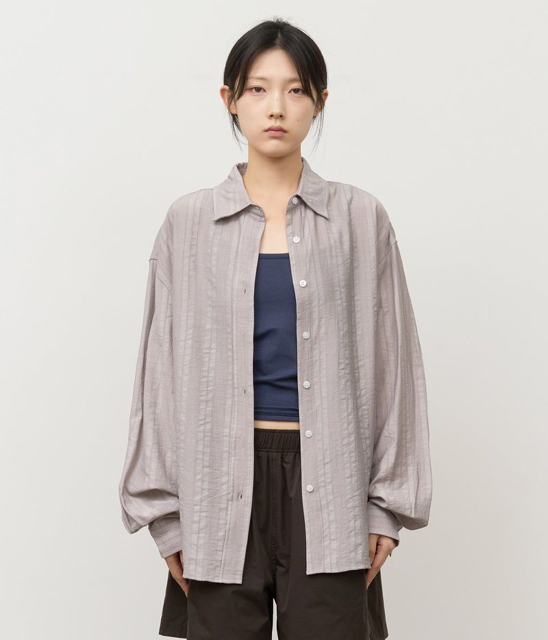 HIFIFNK(ハイファイファンク)の「Haru Striped Silk Shirt(Tops)」