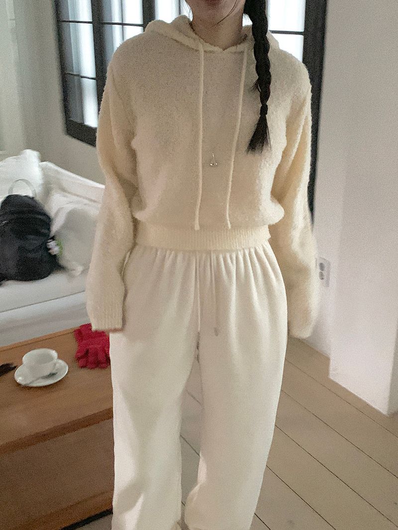 [MADE] Bear fleece-to-way wide pants