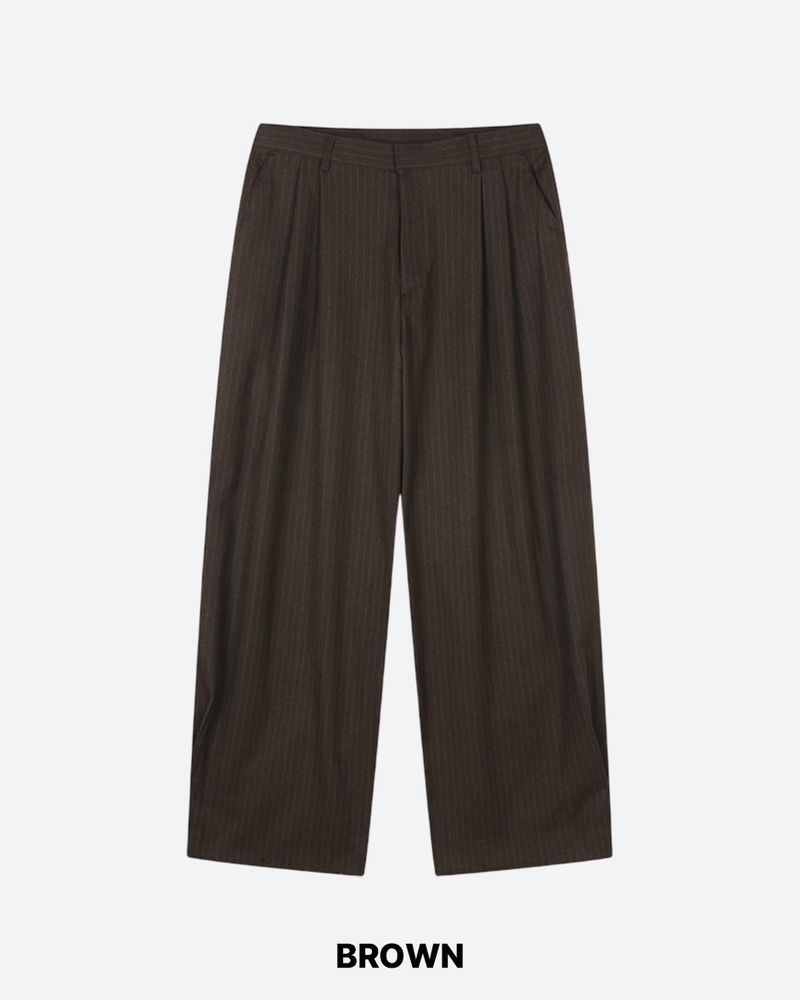 Foen Wool Stripe Slacks