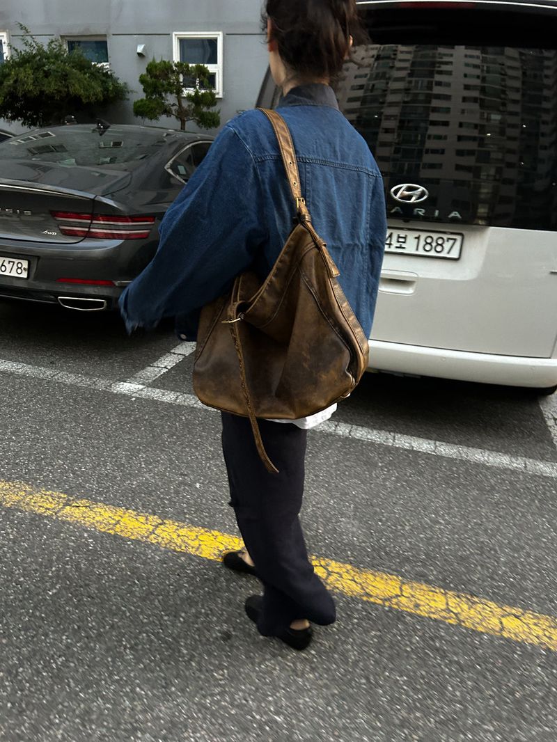 (2color) two-way buckle bag