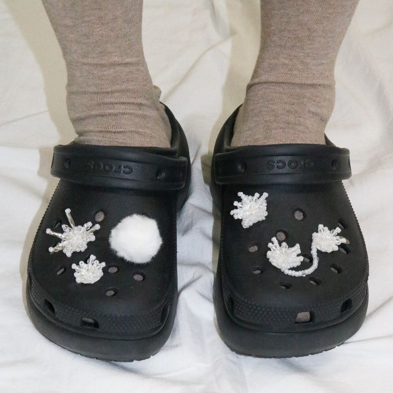 【MADE】snowflake shoe charm (M, 1pcs)