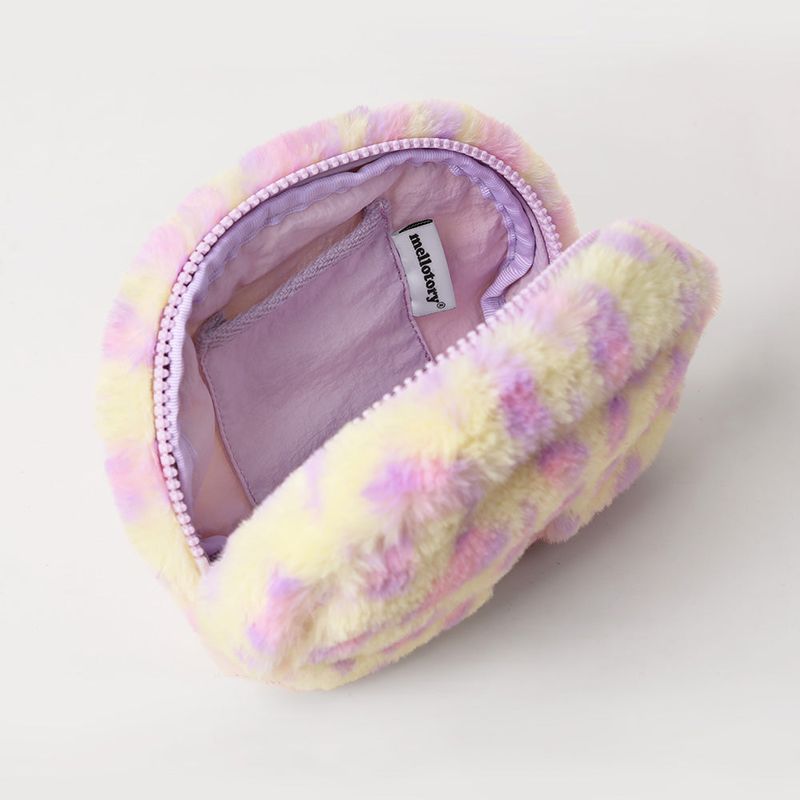 MELLOTORY PATTERN HANDY POUCH (LEOPARD IVORY)