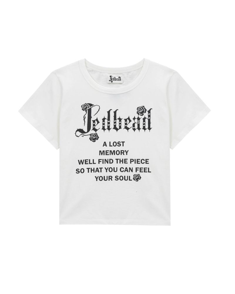 jedbead（ジェドビード）の「[MADE] ローズロゴクロップドTシャツアイボリー（トップス）」