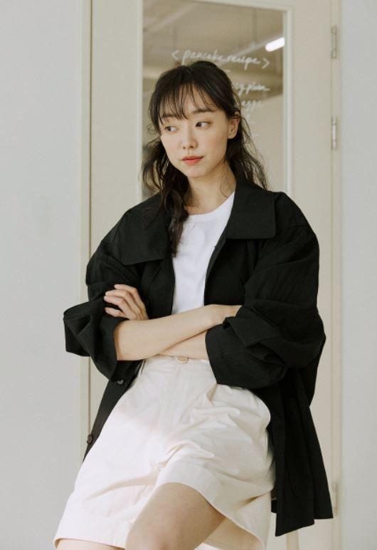 unisex cuff half pants cream