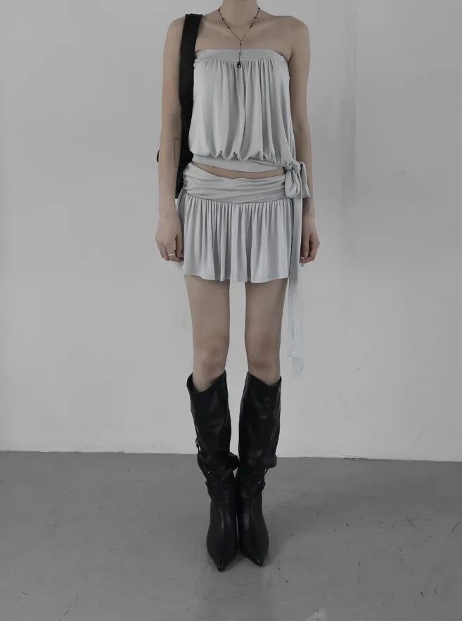 mnem（ムネム）の「Whiz Shirring Skirt（Pants）」