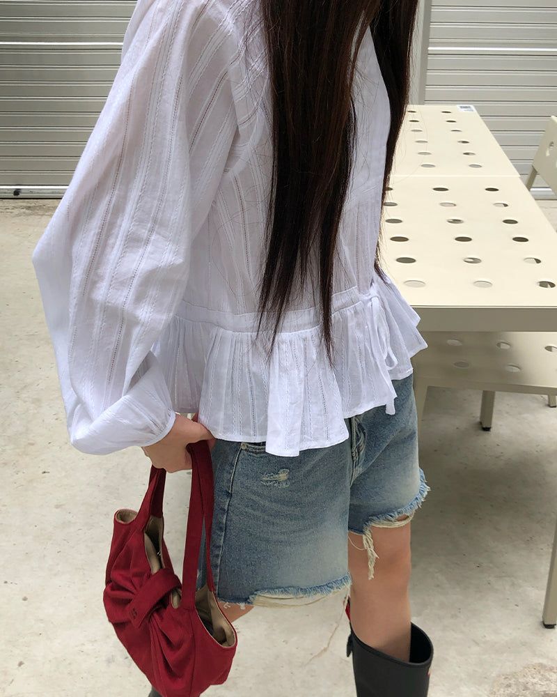 [ORIGINAL] Loss Damage Short Denim Pants