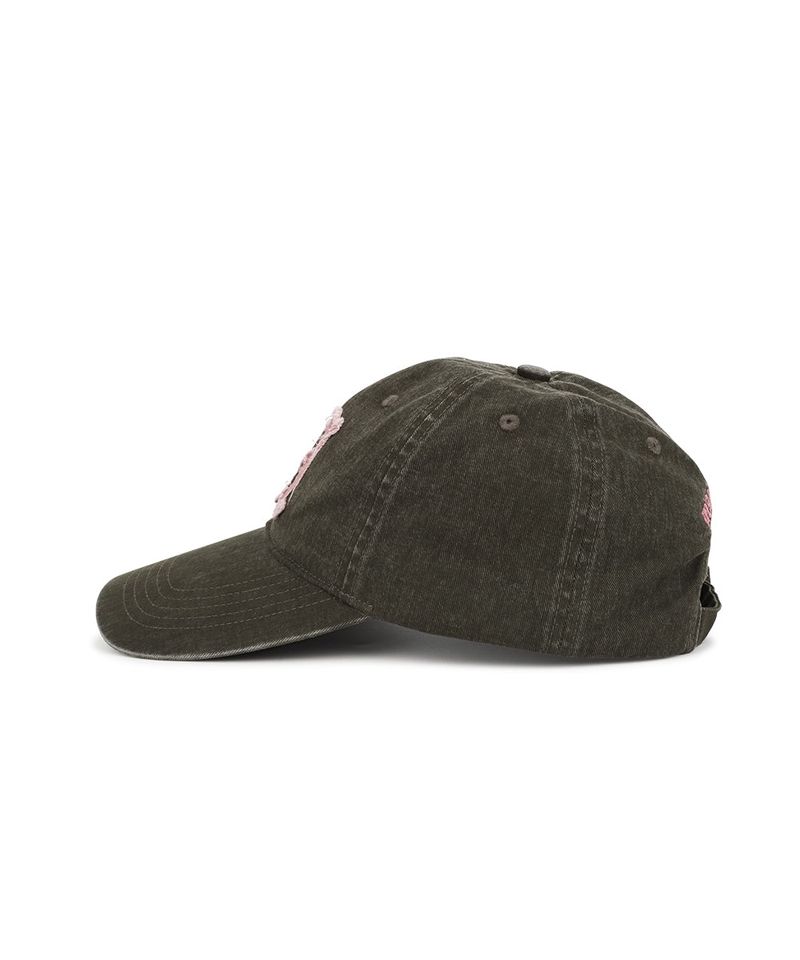 VINTAGE WASHED APPLEQUE M BALL CAP_BROWN