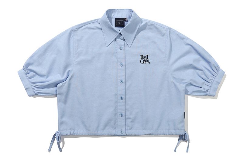 WOMANS BALLOON HALF SHIRT_SKY BLUE